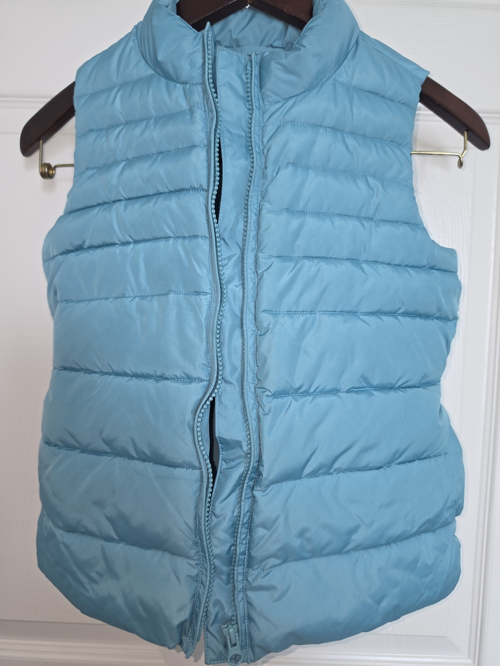 GAP Light Blue Quilted Puffer Vest